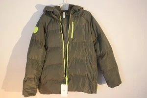 NUEVO CON ETIQUETAS Fabletics Mujer Pequeño Abrigo Puffer Chaqueta Maia Voyage Verde Athleisure XL - Imagen 1 de 4