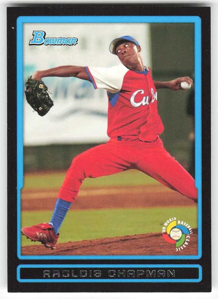 2009 Bowman #BW12 Aroldis Chapman BASEBALL Cuba - Image 1 of 2