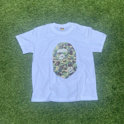 Green and White Camo BAPE Tee - Size M - Image 1 of 4