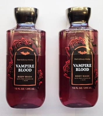 Qty 2 Bottles Bath & Body Works Vampire Blood Body Wash Gel 10 fl oz NEW 2025 - Image 1 of 2