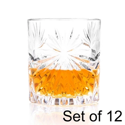 RCR Oasis Crystal Short Whisky Tumbler Glasses 320ml Set of 12 Dishwasher Safe - Image 1 of 4