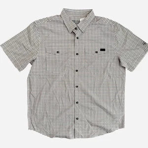 Drake Waterfowl Frat Gingham Check Button-Down Men Size Large Short Sleeve Shirt - Picture 1 of 5
