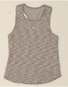 NEW BALANCE Girls Graphic Vest Top 14-15 Years Large Grey Flecked CL20 - Picture 1 of 4