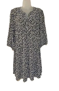 Vestido Floral Azul Gerard Darel Francia Talla 3/Grande - Imagen 1 de 9