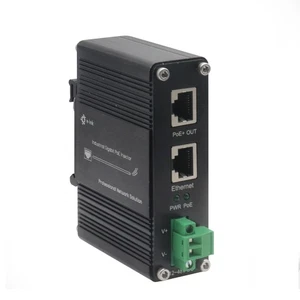 E-Link Hardened Industrial Gigabit 30W PoE+ Injector 12-48V IEEE 802.3at Adapter - Bild 1 von 10
