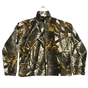 Guide Series Camo Medium Fleece Coat ZIP UP Jacket Hunting Cinch Hem Zip Pocket - Bild 1 von 8