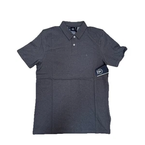 Volcom Men's Wowzer Modern Fit Short Sleeve Polo Shirt Dark Grey Medium A0111600 - Picture 1 of 6