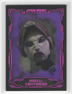2016 Star Wars Masterwork Lightsaber Purple #36 Asajj Ventress /25 - NM-MT