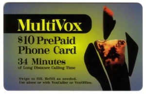 $10. Tarjeta telefónica prepagada MultiVox (Telecomunicaciones innovadoras) (34 m) - Imagen 1 de 2