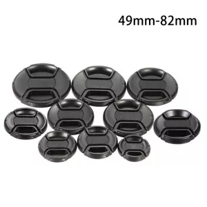Replacement 49mm-82mm Front Lens Cap Center Snap on Lens Caps For DSLR Camera - Picture 1 of 15
