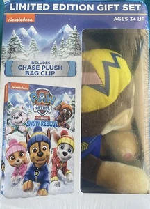 New Paw Patrol: Great Snow Rescue (DVD) Includes Chase Plush Bag Clip - Picture 1 of 7