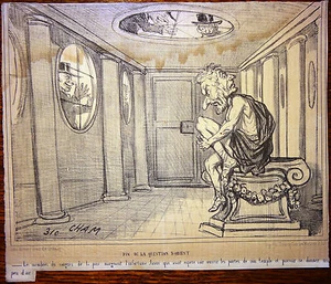 CHAM Lithographie Le Charivari Caricature XIXe Fin de la Question d'Orient - Imagen 1 de 1