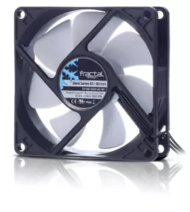Fractal Design Silent Series R3 80 mm Computer case Fan 8 cm Black, White - Picture 1 of 4