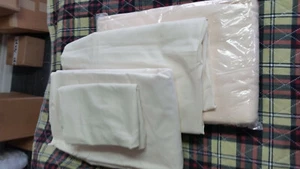 NEW! Bone Color 4-Piece Sheet Set With Blanket for Hospital Bed/Twin Bed -1 Set - Picture 1 of 3