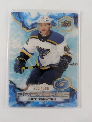 Scott Perunovich 2021-22 Upper Deck Ice Premieres #233 /599 - Image 1 of 2