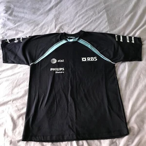 At&T Williams F1 Formula 1 Cotton T-shirt Large Navy Blue - C7 - Picture 1 of 9