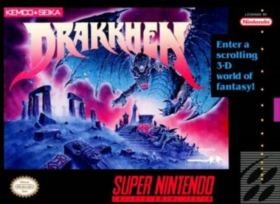 Drakkhen (Super Nintendo SNES) Cartridge Only Clean Tested and Working! - Image 1 of 2