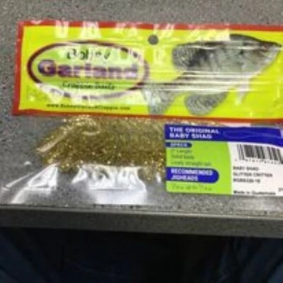 Bobby Garland 2" Baby Shad Soft Lure Glitter Critter 18 Pk Fishing - Image 1 of 2