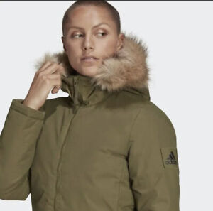 Adidas Utilitas Hooded Parka Winter Jacket Women's Size L - NWT $160