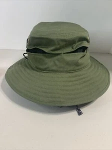 Duluth Trading Co Safari Hat Bucket Boonie Fishing Hat Green XLARGE Adj Strap - Picture 1 of 9