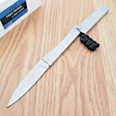 Cuchillo Plegable Fred Perrin Le 3" 440C Hoja de Acero Inoxidable 440C Mango de Acero Foto 1 de 4