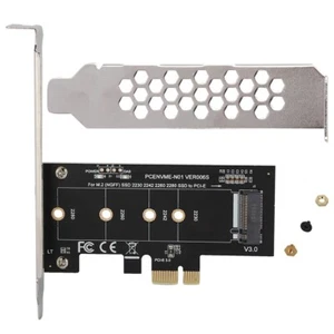 PCI-E na M.2 NGFF SSD NVMe Konwerter kart rozszerzeń Adapter M-Key Connector XAT - Zdjęcie 1 z 7