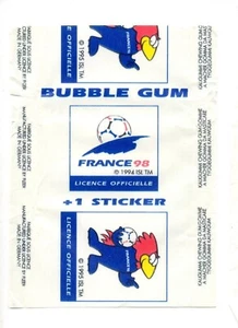 ENVOLTORIO DE CHICLE VINTAGE / OLD GUM WRAPPER WORLD CUP FRANCE 98 BUBBLE GUM - Picture 1 of 2