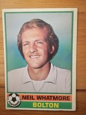 Topps Red Back Football Cards 1977 #77 Neil Whatmore - Bolton