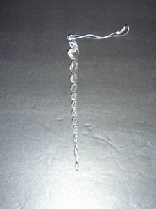 Clear Plastic Icicle Christmas Ornament - Picture 1 of 2
