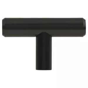 Perilla de gabinete Altro T-Bar 2 piezas - 50 x 32 mm - negro mate - armario de cocina - Imagen 1 de 1
