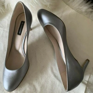 Jil Sander silver leather pumps Size 36.5 - Picture 1 of 9