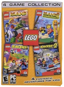 Lego 4 Game Collection (Lego Island & Island 2, Lego Racers & Racers 2) PC 2007 - Imagen 1 de 3