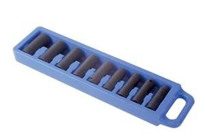 LASER TOOLS SUPER DEALS Deep AIR Impact Socket Set 1/2 Dr WITH CASE 9 Pce - Picture 1 of 3