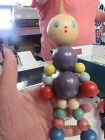 Beautiful 1930S TOM TINKERS Toy's Wooden String Bead Toy Doll For Parts