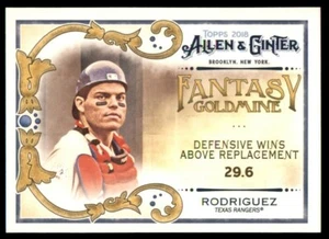 2018 Topps Allen & Ginter #FG-48 Ivan Rodriguez Fantasy Goldmine - Picture 1 of 2