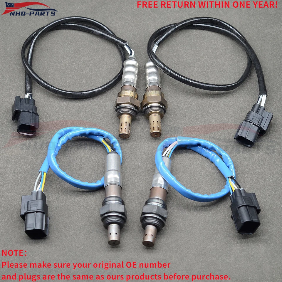 Juego (4) Sensor de oxígeno O2 aguas arriba y aguas abajo para Acura MDX V6 2007 2008 2009 3,7 L Foto 1 de 4