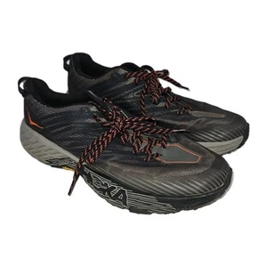 Hoka One One Speedgoat 4 Wide Black Orange Men’s Size 10.5 - Picture 1 of 7