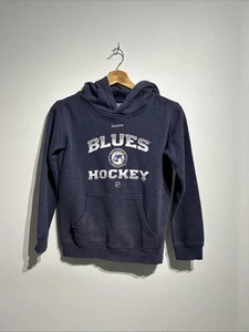 NHL - Reebok - ST. LOUIS Blues Kids/Youth Size 8 UnisexBlue Hooded Jumper - GC - Picture 1 of 6