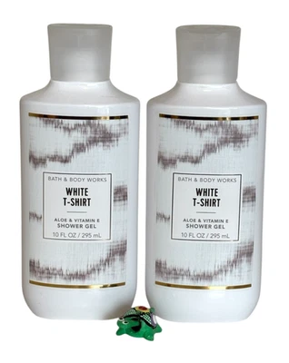 Bath & Body Works Camiseta Blanca Aloe y Vitamina E Gel de Ducha x 2 Foto 1 de 2