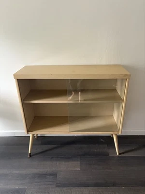 Mid century Blonde bookshelf Credenza - Image 1 of 3