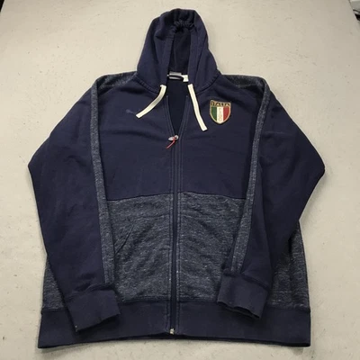 Sudadera con Capucha Italia Fútbol Para Hombre XL Azul Puma Cremallera Completa Selección Nacional Fútbol Foto 1 de 4