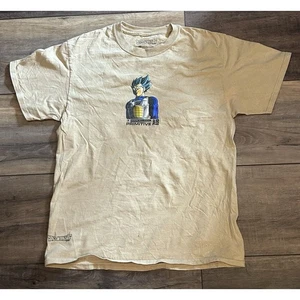 Dragon Ball Z Shirt Mens Size Medium Beige Vegeta Primitive Apparel Short Sleeve - Picture 1 of 9