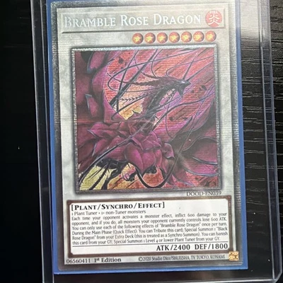Yugioh Bramble Rose Dragon DOOD-EN039 Starlight Rare 1st Edition NM - Image 1 of 2
