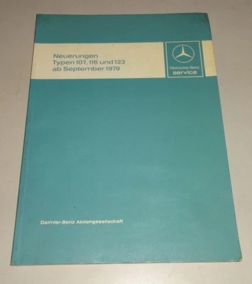 Manual De Taller Introducción Novedades Mercedes Benz Tipo R107 116 123 09/1979 - Imagen 1 de 4
