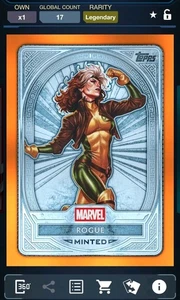[DIGITAL] Topps Marvel Collect Rogue Mint Platinum Orange Legendary - Bild 1 von 2