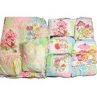 Vintage 1980s Strawberry Shortcake FULL Size Bedding Set 10 Piece Ruffled RARE!