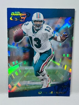 Tarjeta de fútbol americano Dan Marino Miami Dolphins 2000 Quantum Leaf Donruss 149 Foto 1 de 2