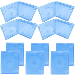 10 Pcs CD Case Travel Transparent Storage Cases Portable DVD Holders - Afbeelding 1 van 12