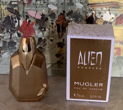 Thierry Mugler Angel Goddess Mujer Eau De Parfum EDP MINI Splash 6ml/0.2oz NUEVO Foto 1 de 2