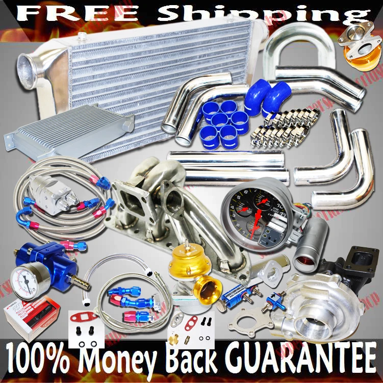 Turbo Kits T3/T4 Turbo for Mitsubishi EVO 8/Eclipse /DSM 1G 2G 4G63 Engine ONLY - Изображение 1 из 1